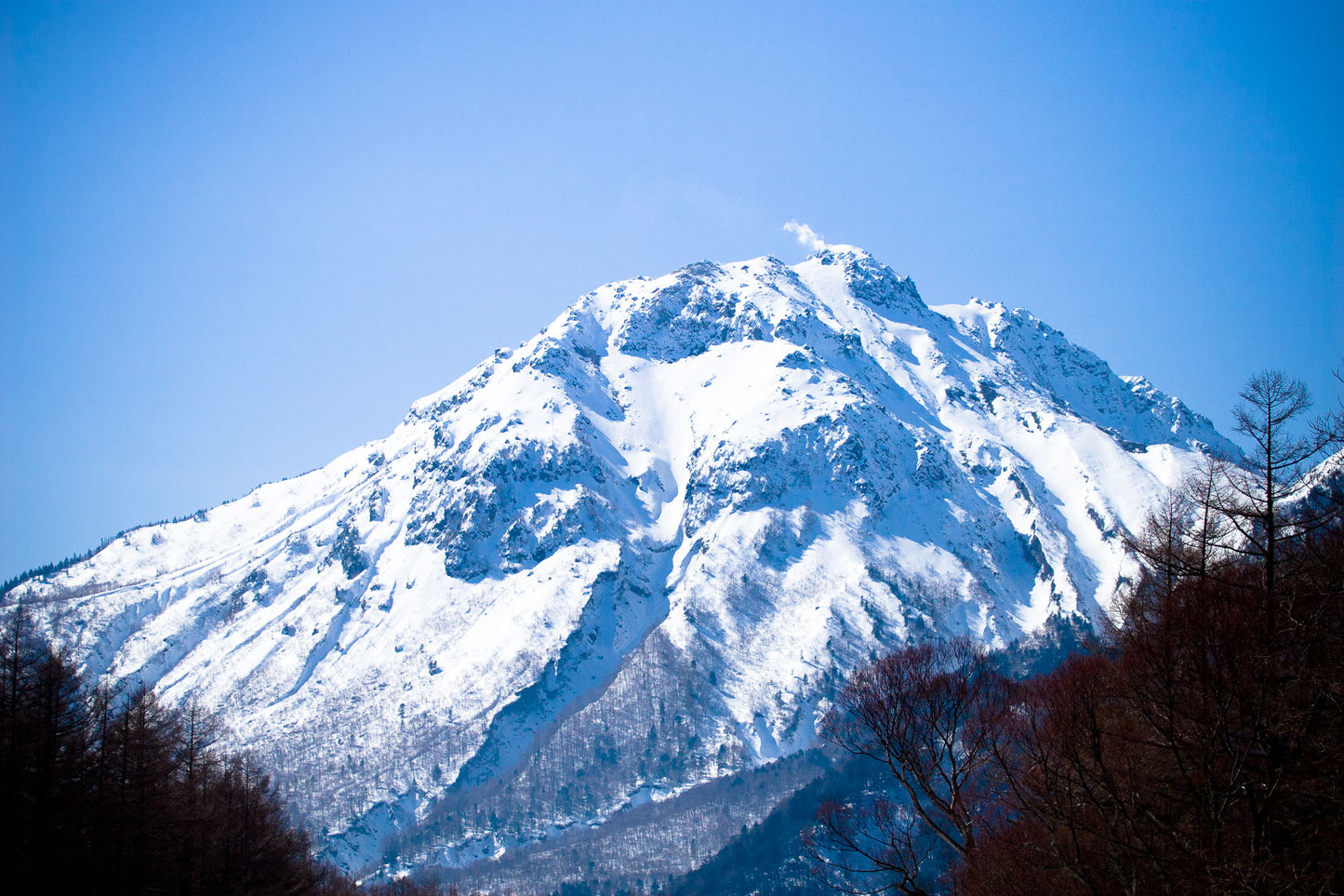 焼岳 • 冬景色 - キャンバスプリント